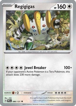 Regigigas 86 Sv Prismatic Evolutions Reverse Holofoil