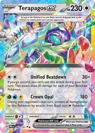 Terapagos Ex 092 131 92 Sv Prismatic Evolutions Holofoil