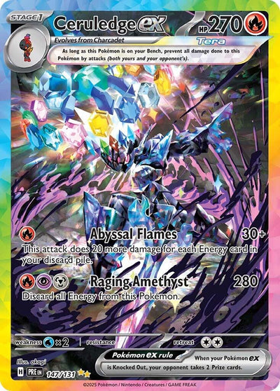 Ceruledge ex - 147/131 - (SV: Prismatic Evolutions)