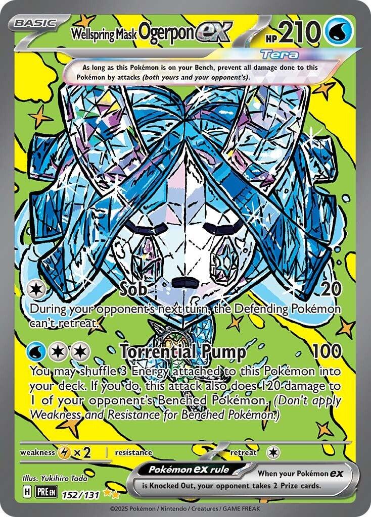 Wellspring Mask Ogerpon ex - 152/131 - 152/131 - (SV: Prismatic Evolutions)