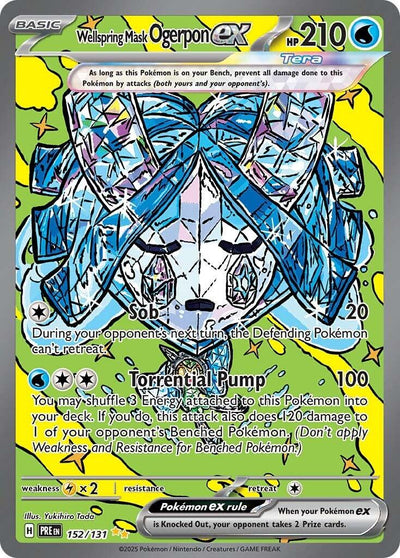 Wellspring Mask Ogerpon ex - 152/131 - 152/131 - (SV: Prismatic Evolutions)