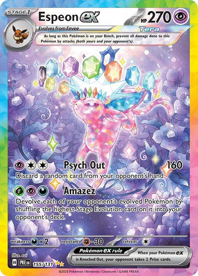 Espeon ex - 155/131 - 155/131 - (SV: Prismatic Evolutions)