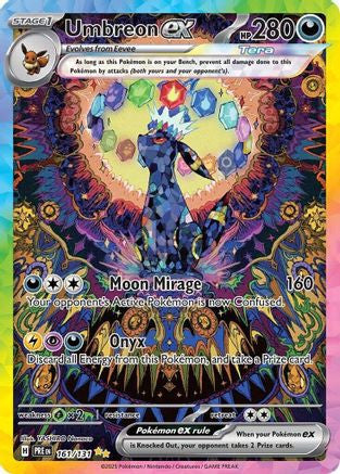 Umbreon Ex 161 131 161 Sv Prismatic Evolutions Holofoil