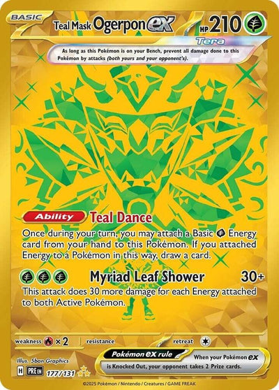 Teal Mask Ogerpon ex - 177/131 - SV: Prismatic Evolutions