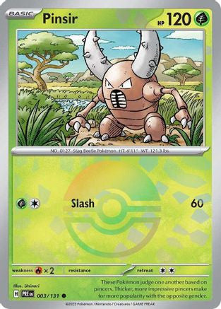 Pinsir Poke Ball Pattern 3 Sv Prismatic Evolutions Holofoil