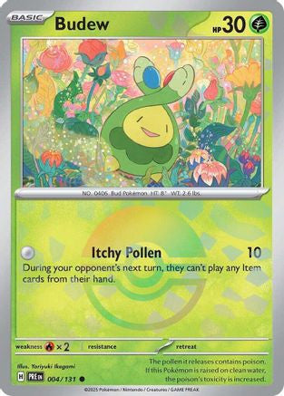 Budew Poke Ball Pattern 4 Sv Prismatic Evolutions Holofoil