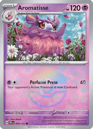 Aromatisse Poke Ball Pattern ' Sv Prismatic Evolutions Holofoil