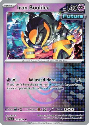 Iron Boulder Poke Ball Pattern 46 Sv Prismatic Evolutions Holofoil