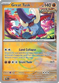 Great Tusk Poke Ball Pattern 55 Sv Prismatic Evolutions Holofoil