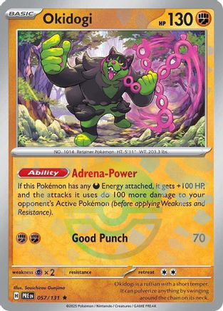 Okidogi Poke Ball Pattern 57 Sv Prismatic Evolutions Holofoil