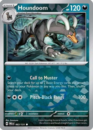 Houndoom Poke Ball Pattern 63 Sv Prismatic Evolutions Holofoil
