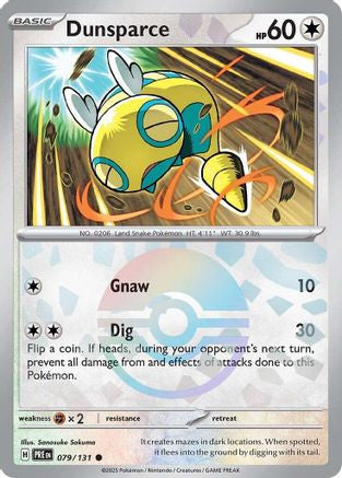 Dunsparce Poke Ball Pattern 79 Sv Prismatic Evolutions Holofoil