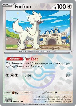 Furfrou Poke Ball Pattern 88 Sv Prismatic Evolutions Holofoil