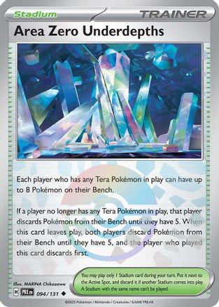 Area Zero Underdepths Poke Ball Pattern 94 Sv Prismatic Evolutions Holofoil