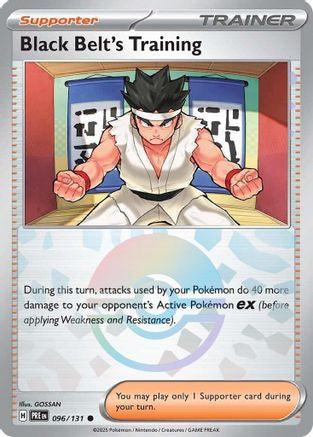 Black Belt's Training 096 131 Poke Ball Pattern 96 Sv Prismatic Evolutions Holofoil