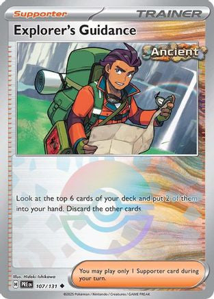 Explorer's Guidance Poke Ball Pattern 107 Sv Prismatic Evolutions Holofoil