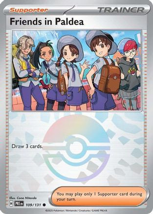 Friends In Paldea 109 131 Poke Ball Pattern 109 Sv Prismatic Evolutions Holofoil