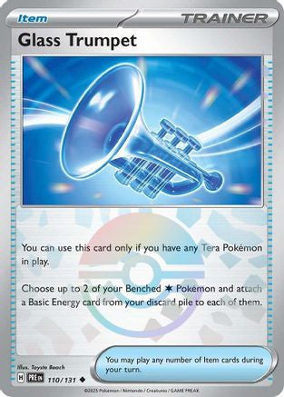 Glass Trumpet Poke Ball Pattern 110 Sv Prismatic Evolutions Holofoil