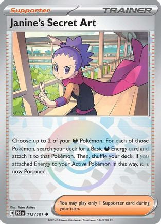 Janine's Secret Art 112 131 Poke Ball Pattern 112 Sv Prismatic Evolutions Holofoil