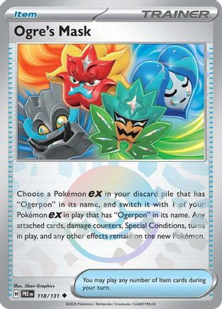 Ogre's Mask Poke Ball Pattern 118 Sv Prismatic Evolutions Holofoil