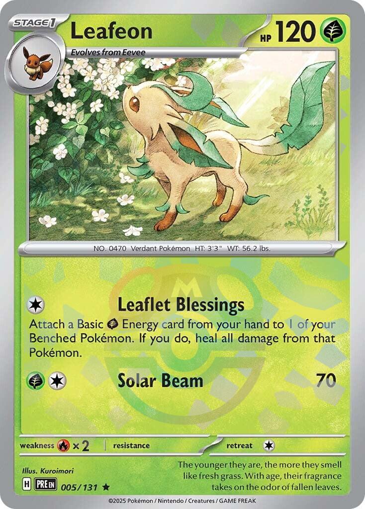 Leafeon (Master Ball Pattern) - 005/131 - (SV: Prismatic Evolutions)