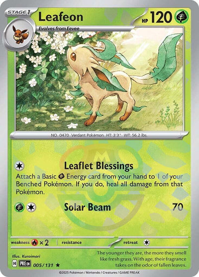 Leafeon (Master Ball Pattern) - 005/131 - (SV: Prismatic Evolutions)