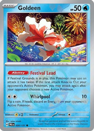 Goldeen Master Ball Pattern 20 Sv Prismatic Evolutions Holofoil