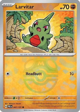 Larvitar Master Ball Pattern 47 Sv Prismatic Evolutions Holofoil