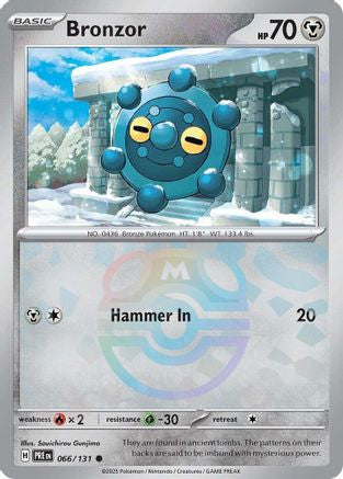 Bronzor Master Ball Pattern 66 Sv Prismatic Evolutions Holofoil