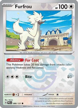 Furfrou Master Ball Pattern 88 Sv Prismatic Evolutions Holofoil