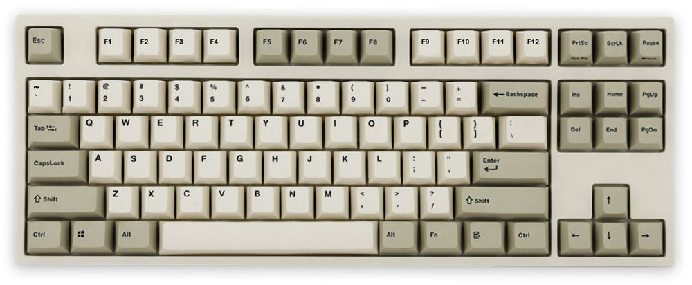 Leopold FC750RBT Bluetooth Two Tone White PD TKL Double Shot PBT Mechanical Keyboard
