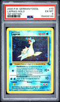 Lapras Holo 1st Edition PSA 6 2000 Pokemon German Fossil #10
