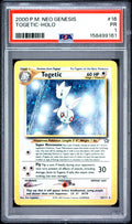 Togetic Holo PSA 1 2000 Pokemon Neo Genesis (POP 18) #16