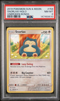 Snorlax Holo PSA 8 2019 Pokemon Sun & Moon Unbroken Bonds #158