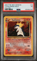 Typhlosion Holo PSA 1 2001 Pokemon Italian Neo Genesis #18 POP 2