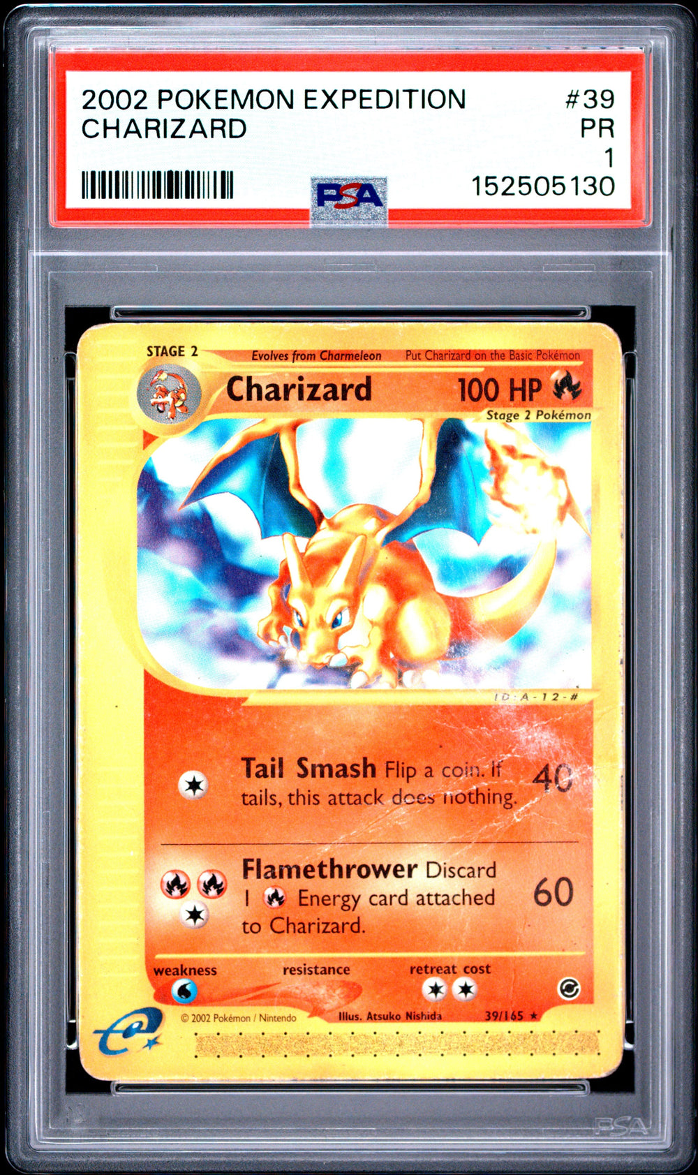 Charizard PSA 1 2002 Pokemon Expedition #39