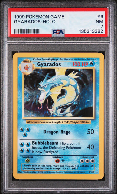 Gyarados Holo PSA 7 1999 Pokemon Base Set #6