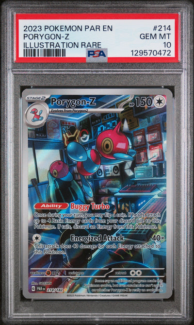 Porygon-Z PSA 10 2023 Pokemon Par En-Paradox Rift #214