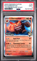 N's Darmanitan Prerelease Staff PSA 9 Black Star Promo #181
