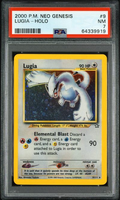 Lugia Holo PSA 7 2000 Pokemon Neo Genesis #9