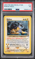 Raikou Holo PSA 1 2001 Pokemon Neo Revelation #13 LOW POP