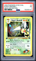 Koga's Beedrill Holo 1st Edition PSA 1 2000 Gym Challenge #9 POP 5