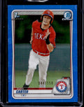 2020 Bowman Draft Evan Carter #BD-126 Blue Refractor 1st /150