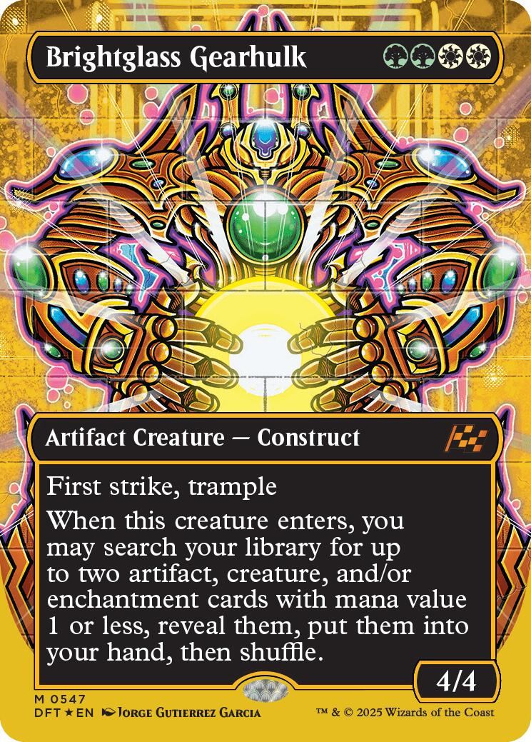 Brightglass Gearhulk (Borderless) (First-Place Foil) - 547 - (Aetherdrift)