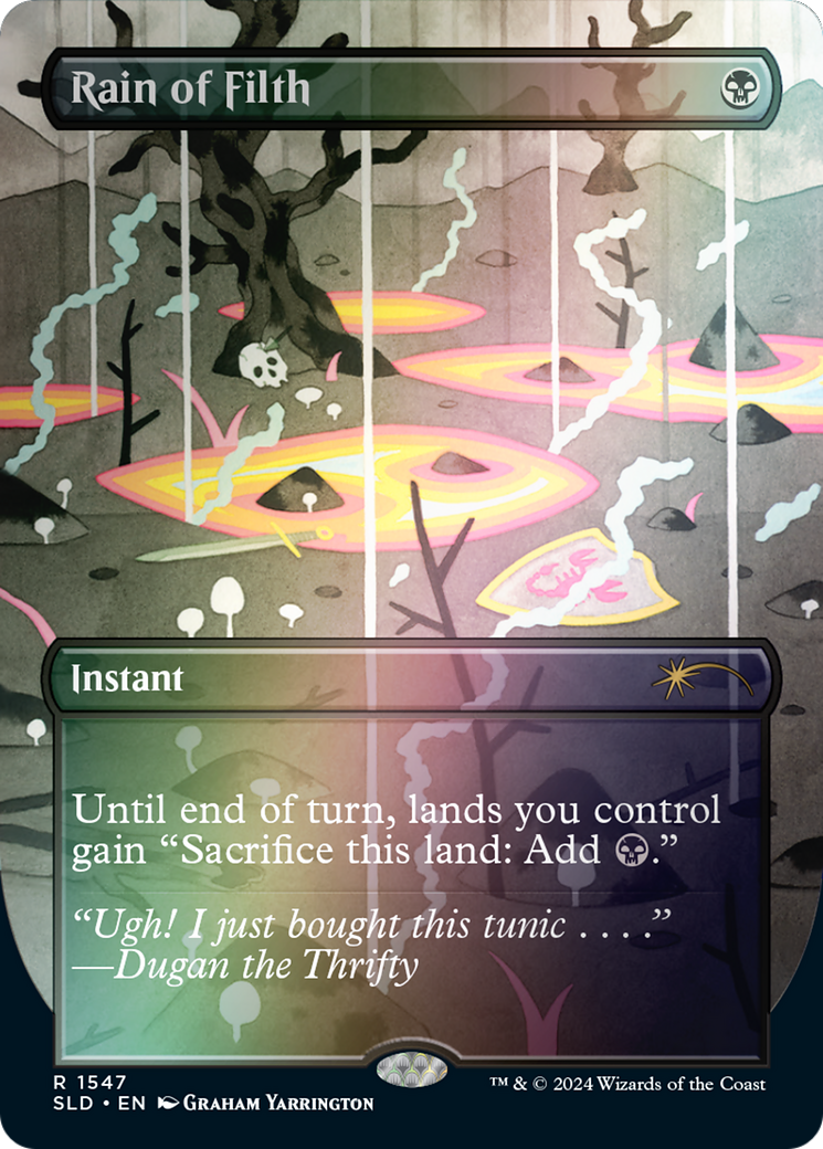 Rain of Filth (SLD-1547â˜…) - Secret Lair Drop (Borderless) Foil