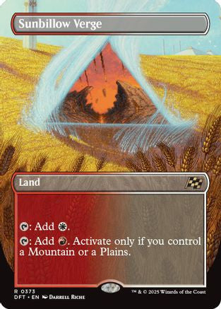Sunbillow Verge (Borderless) (DFT-373) - Aetherdrift Foil