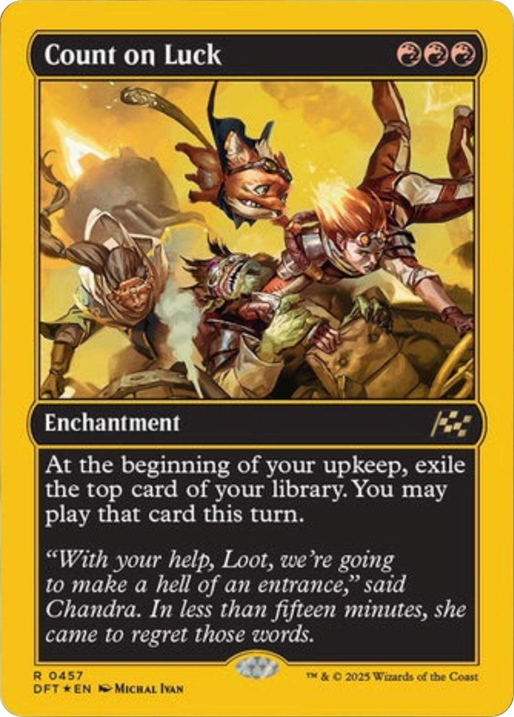 Count on Luck (First-Place Foil) - 457 - (Aetherdrift)