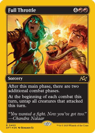 Full Throttle (First-Place Foil) (DFT-460) - Aetherdrift Foil