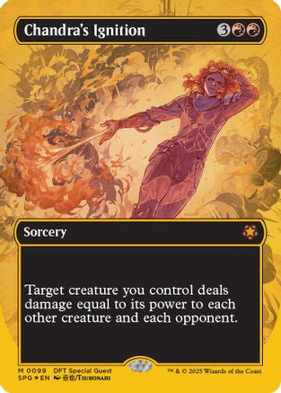 Chandra's Ignition (Borderless) (First-Place Foil) (SPG-099) - Aetherdrift Foil