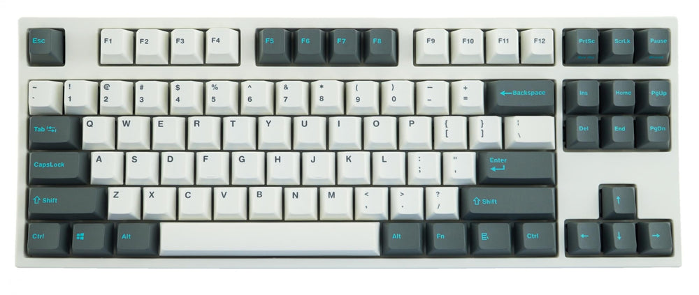 Leopold FC750RBT White/Grey PD TKL Bluetooth Double Shot PBT Mechanical Keyboard
